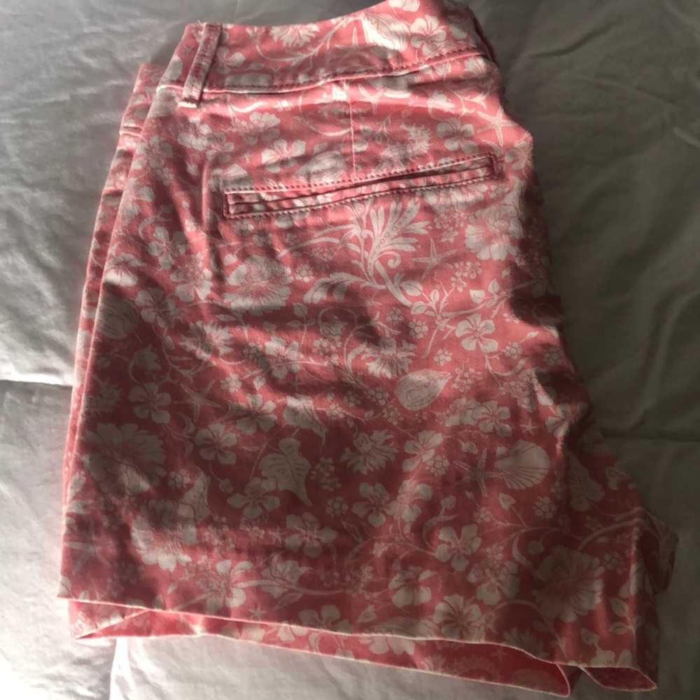 Pink midi shorts